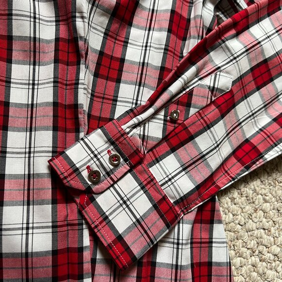 TALBOTS - Button Front Shirt - Classic Plaid -- NEW with Tag - Picture 7 of 13
